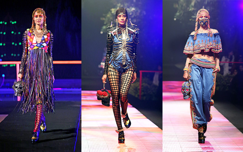 A riot of colours! Manish Arora debuts Indian collection in NYC | Asian  outfits, Delhi couture week, Fashion